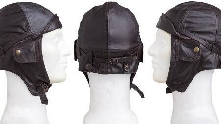 Juodas Aviatoriaus šalmas