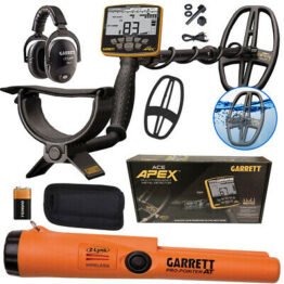 GARRETT APEX su belaidėmis ausinėmis ir Blue Tooth PIN-POINTERIU