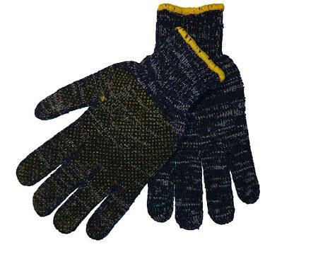 Žieminės pirštinės su žirneliais