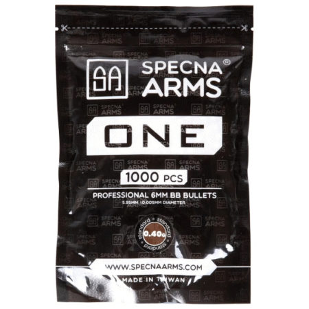 Specna Arms ONE ASG BBs 0,40 g 1000 vnt. - Balta
