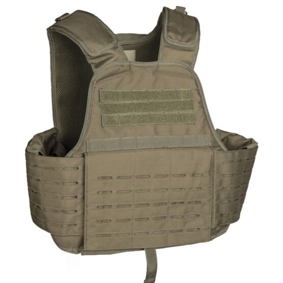 MIL-TEC® Tactical vest CARRIER LASER CUT OLIV su keraminėmis plokštėmis