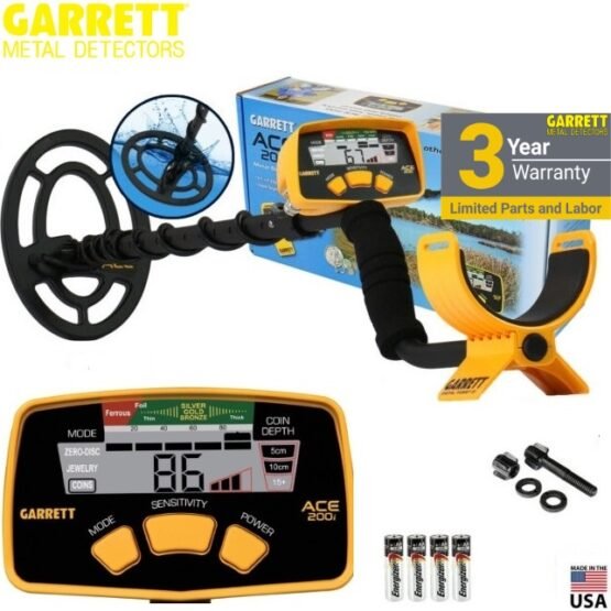 GARRETT ACE 200i su padidinto gylio rite Black dog 13*/parduotuvės ekspozicijos /
