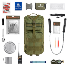 „Badger Outdoor Recon“ 40 l alyvuogių spalvos didelė evakuacinė kuprinė