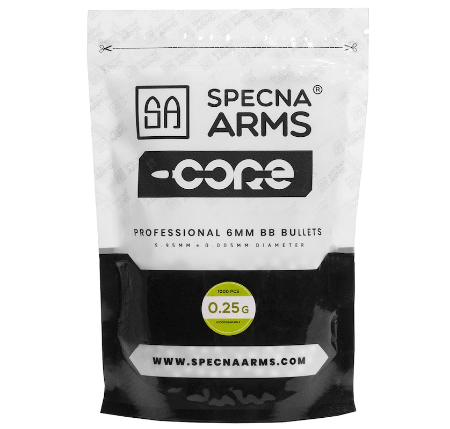 Šratukai ASG BIO SPECNA ARMS CORE 0,25 G 1000 vnt.