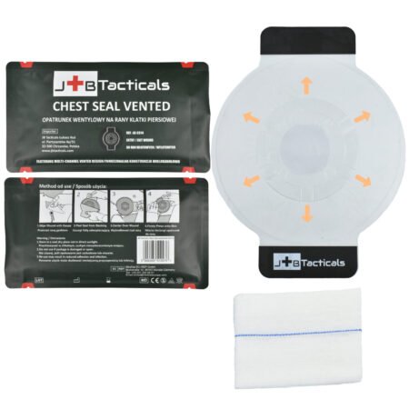 Krūtinės ląstos sandarinimo tvarstis su ventiliacija krūtinės žaizdoms AZ-CS14